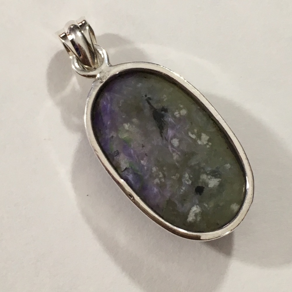 Charoite Pendant set in 925 Silver - Picture 7 of 8